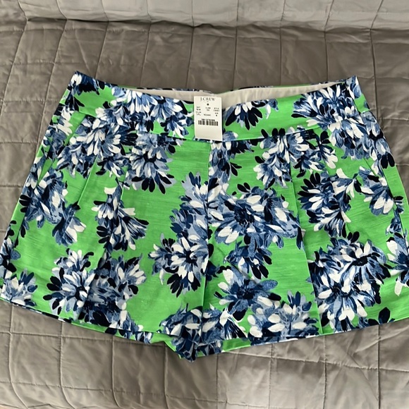 J. Crew factory linen blend floral pleated shorts size 6 new nwt - Picture 5 of 8